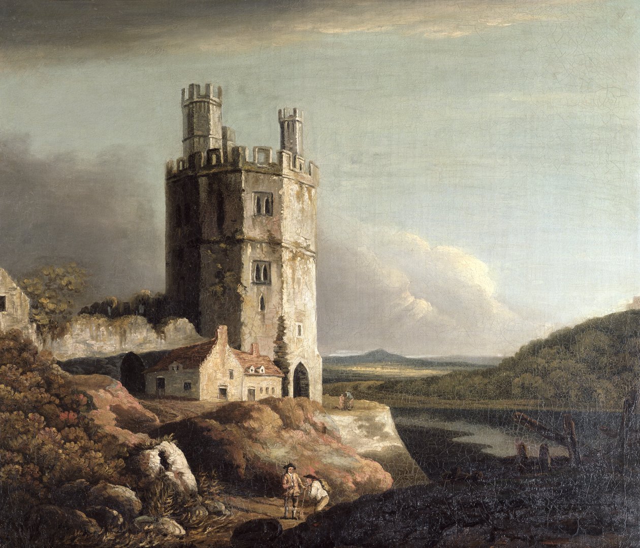 der-adler-turm-caernarvon-castle-1802-von-benjamin-barker